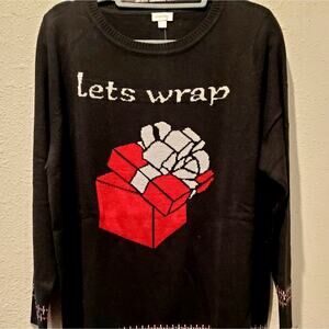 Avenue Ugly but pretty Sweater 14/16 Christmas Holiday office party lets wrap